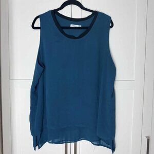 Ricki's Women Casual Top Sleeveless Blue XXL
